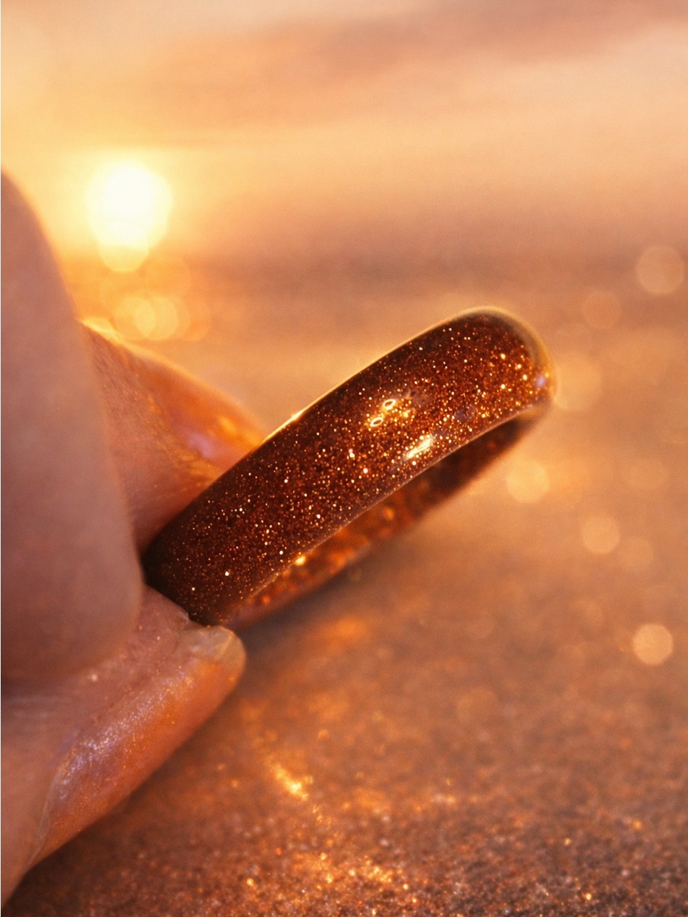 Vintage Goldstone Ring – Size 6